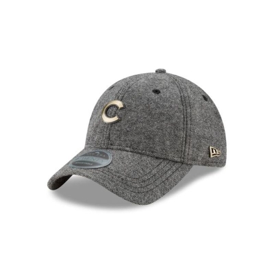 Chicago Cubs Gorra | New Era MLB Tweed Badge 9twenty Adjustable Cap Mexico - Grises